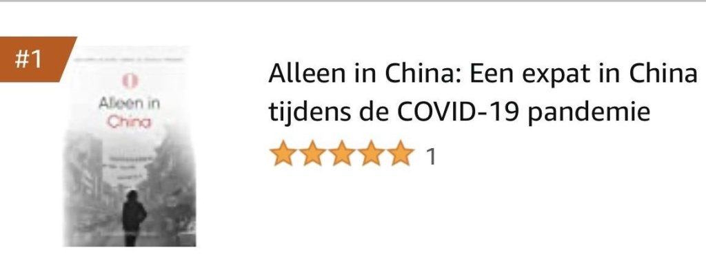 Alleen in China op #1 op kindle bestseller lijst